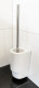 WC Bürsten Set mit Keramik Behälter und WC Bürste, Wandmontage, zum Kleben oder Schrauben