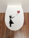 WC Sitz Banksy roter Ballon mit Absenkautomatik