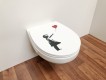 WC Sitz Banksy roter Ballon mit Absenkautomatik