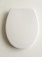WC Sitz Weiss Thermoplast mit Absenkautomatik, auf Knopfdruck abnehmbar zur Reinigung